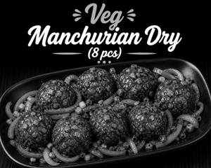 Veg Manchurian Dry (8 Pcs)
