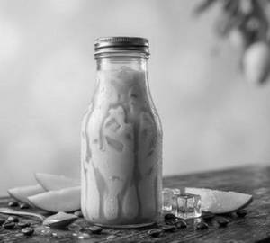 Mango Mastani Milkshake Jumbo Glass Bottle 