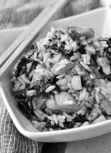 Chicken Spinach & Mushroom Fried Rice