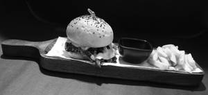 Pulled BBQ Chicken Burger