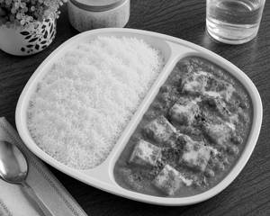 Paneer Masala With Steamed Rice