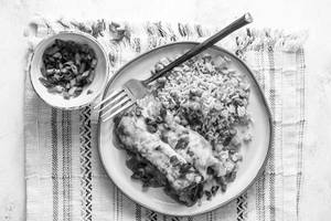 Mexican Rice With Jacket Potato