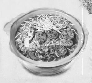 Chicken sausage ramen