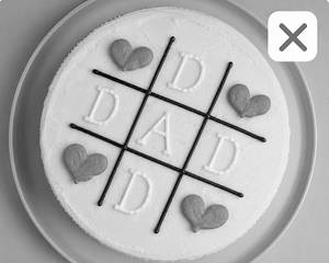 Father's Day Cake YELLOW Crossword Design