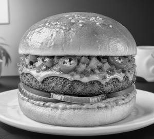 Mexican salsa burger