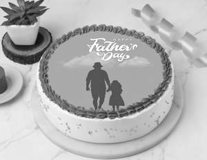 Father's Day Special Alphonso Mango Photo Cake