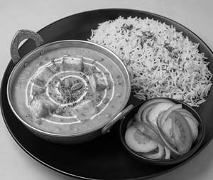 Punjabi Matar Paneer with Jeera Rice