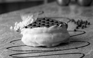 Dark & White Fantasy Waffle Sandwich