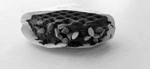 Almond Brownie Crunch Waffle Sandwich