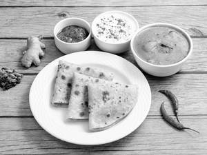 Dahi + Sabji + Plain Paratha (3pc)