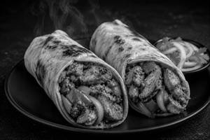Chicken Chilli Garlic Kathi Roll