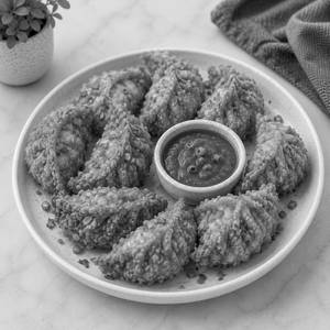 Veg. Kurkure Momos (6 Pieces)