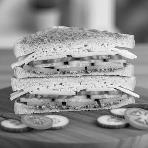 Bobmbay kacha cheese sandwich non grilled