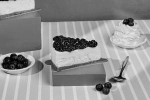 Blueberry Cheesecake Slice