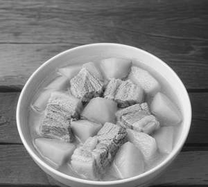 Boil pork with Chayote squash