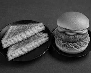 Cheese Corn Sandwich + Happy Burger 