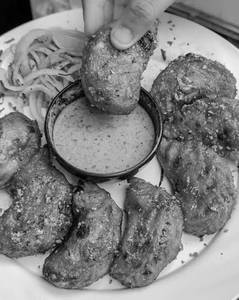 Fried chicken tandoori momos [5 pieces]