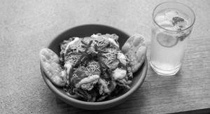Palak Patta Chaat With Lemon Soda [Serves 1]