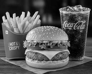 Classic Cheese Burger + French Fries +  Cola