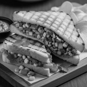 Corn masala sandwich grilled