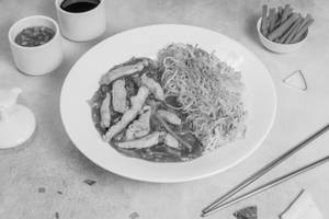 Chicken Pan Fried Noodle Gravy