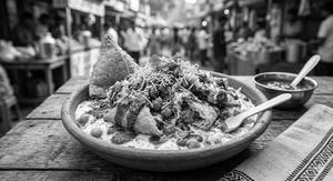 Dahi Chana Samosa Chat