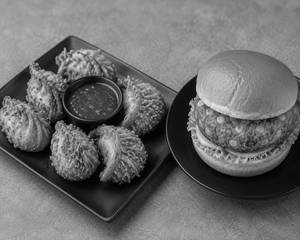 Kurkure Momos + 1 Veg Corn Burger