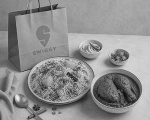 Aloo Biryani With Chicken Kosha [2 Pieces]