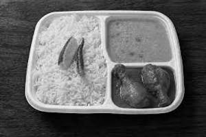 Plain Rice +Chicken Curry 2 Pcs