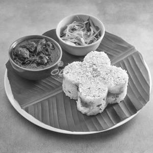 Masala Puttu with Beef Curry