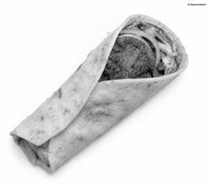 Mutton Galawati Kebab Roll (Single)