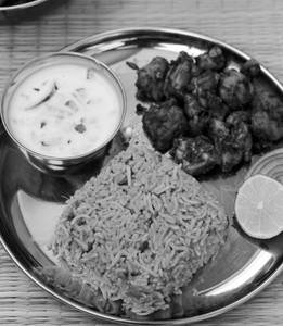 G.R. (Khushka)+ Chicken Sukka