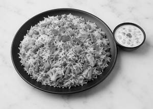 Veg Biryani with Raita (half)                   