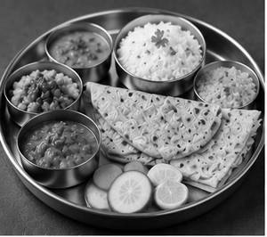 No Onion, No Garlic Thali