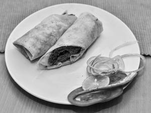 Mutton Seekh Kabab Roll