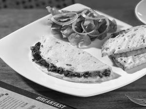 Sauteed Mushrooms And Emmenthal Omelette