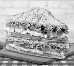 Cheese Cream White Club Sandwich