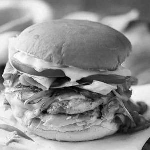 Indian Chicken Cheese Burger