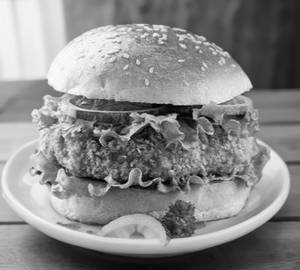 Chicken patty burger