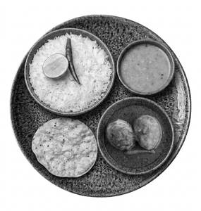 Bong Egg Full Rice Thali