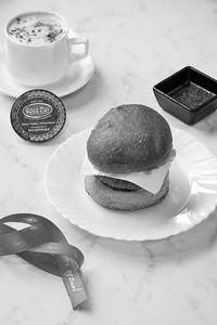 Veg Burger With Hot Coffee