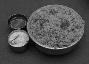 Empty briyani