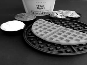 Banana Caramel Artisan Belgian Waffle