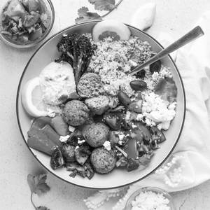 Falafel and salad bowl