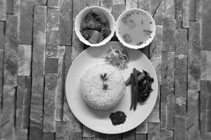 Pork axone thali