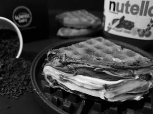 White Chocolate & Nutella Waffle