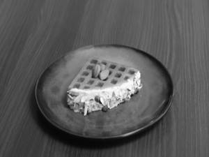 Crunchy Almond Praline Belgian Waffle