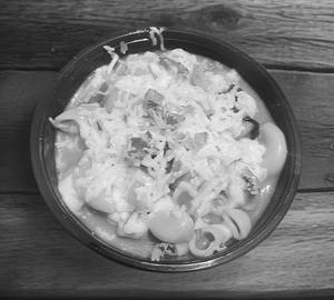 Cheesy Maggi macaroni 