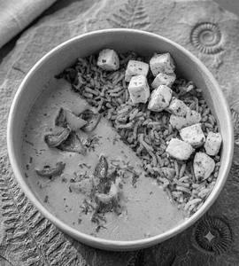 Protein Spinach Veggies Rice (22gm Protein )