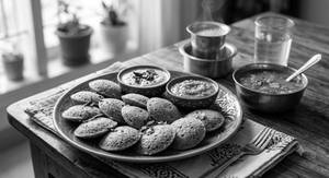 Spinach Mini Idli             